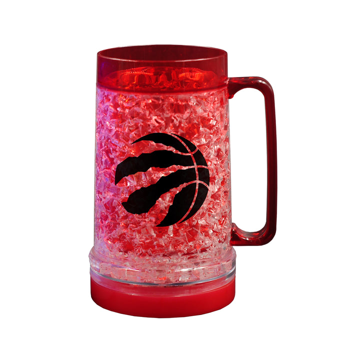 NBA Toronto Raptors 16 OZ Plastic Light up Freezer Mug Glass Red