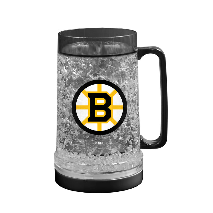 NHL Boston Bruins 16 OZ Plastic Light up Freezer Mug Glass Black