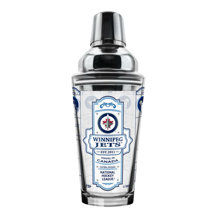 NHL Winnipeg Jets Bartender Mixing Glass & Shot Glass Shaker Set