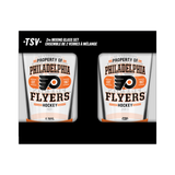 NHL  Philidephia Flyers Property of  16 oz  2-pack Mixing Glass