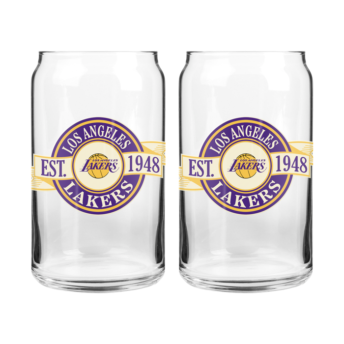 NBA Los Angeles Lakers 16 oz Clear Banner Design