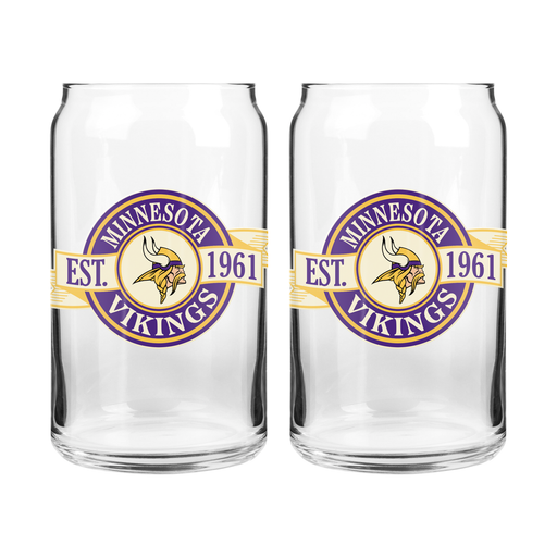 NFL Minnesota Vikings 16 oz Clear Banner Design