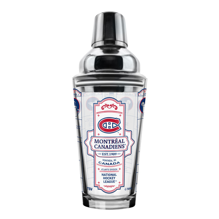 NHL Montreal Canadiens Bartender Mixing Glass Shaker Set