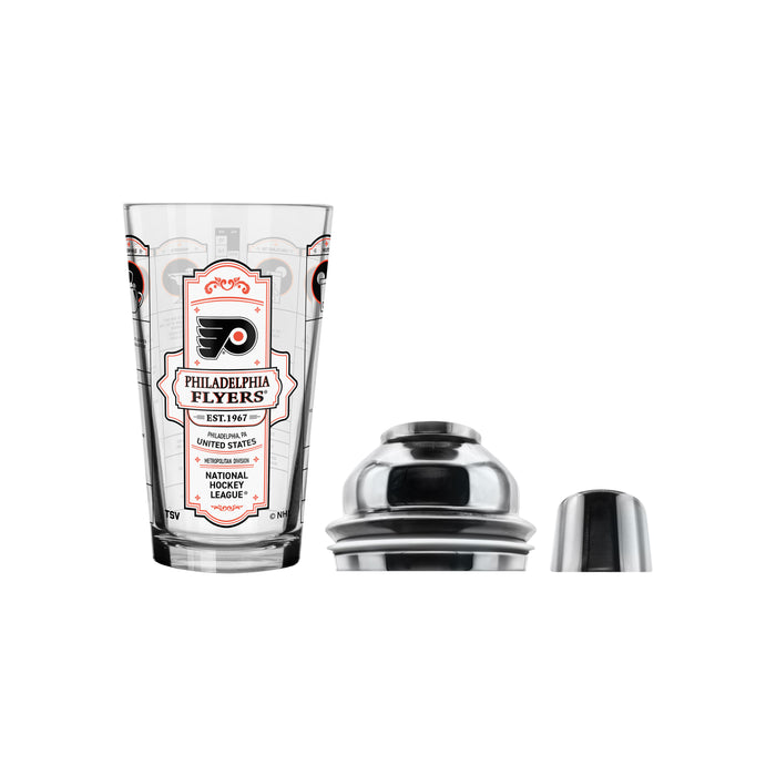 NHL Philadelphia Flyers Bartender Mixing Glass Shaker Set