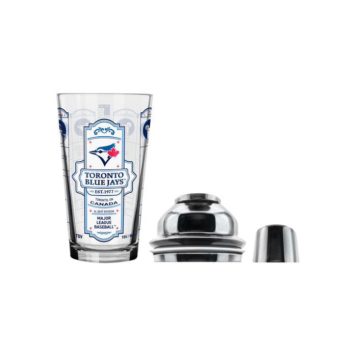 MLB Toronto Blue Jays Bartender Mixing Glass Shaker Set