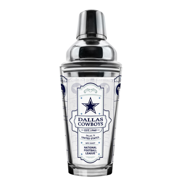 NFL Dallas Cowboys Bartender Mixing Glass Shaker Set