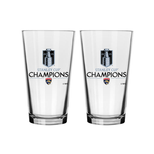 NHL Playoffs 2025 Stanley Cup Champs Florida Panthers 2 pack 16 oz Mixing Glass