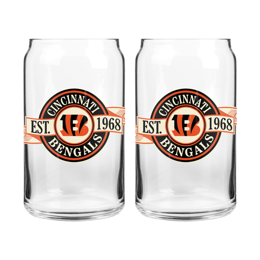 NFL Cincinnati Bengals 16 oz Clear Banner Design