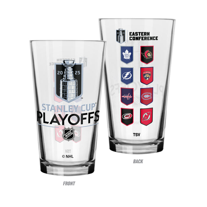 NHL 2025 Stanley Cup Playoffs East & West Conference Match-Ups (16oz 2-Piece Set)