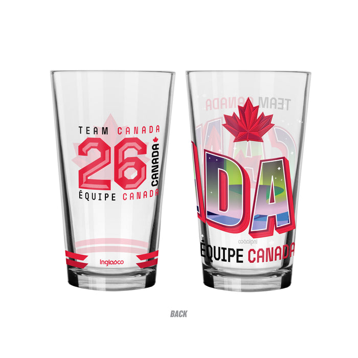 Hockey Canada 2026 Olympic Games 2 Mixing Glass Collection Pack 16 Oz Primary & Landscape
