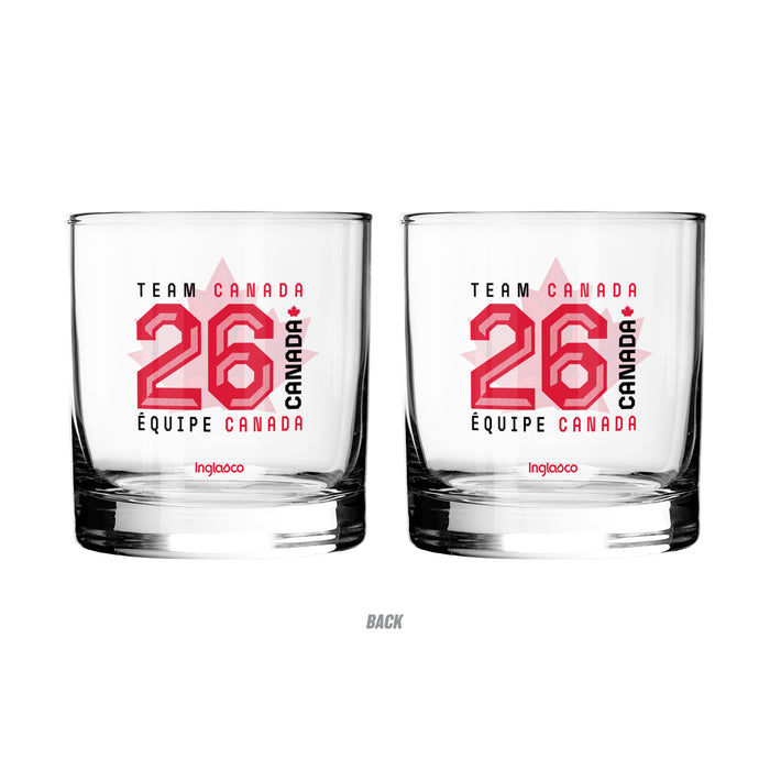 Hockey Canada 2026 Olympic Games 2 Rocks Glass Collection Pack 10 Oz