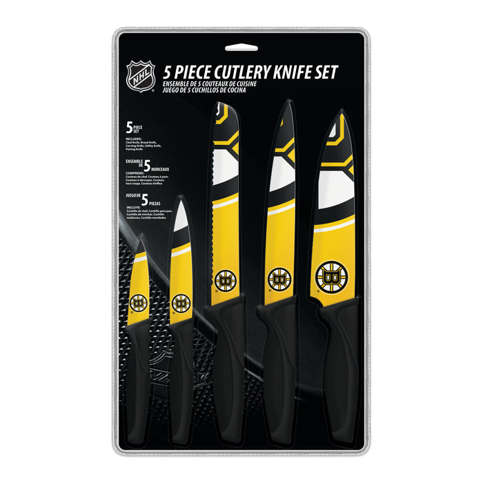 NHL Boston Bruins 5-pc Kitchen Knives