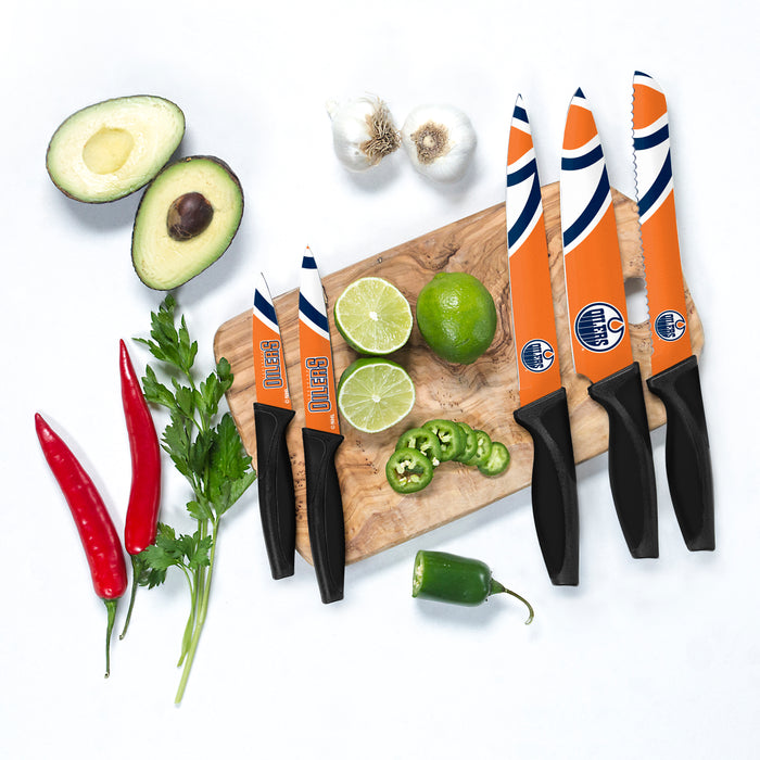 NHL Edmonton Oilers 5-pc Kitchen Knives
