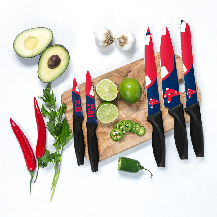 MLB Boston Red Sox 5-pc Kitchen Knives