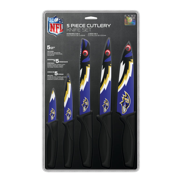 NFL Baltimore Ravens 5-pc Kitchen Knives