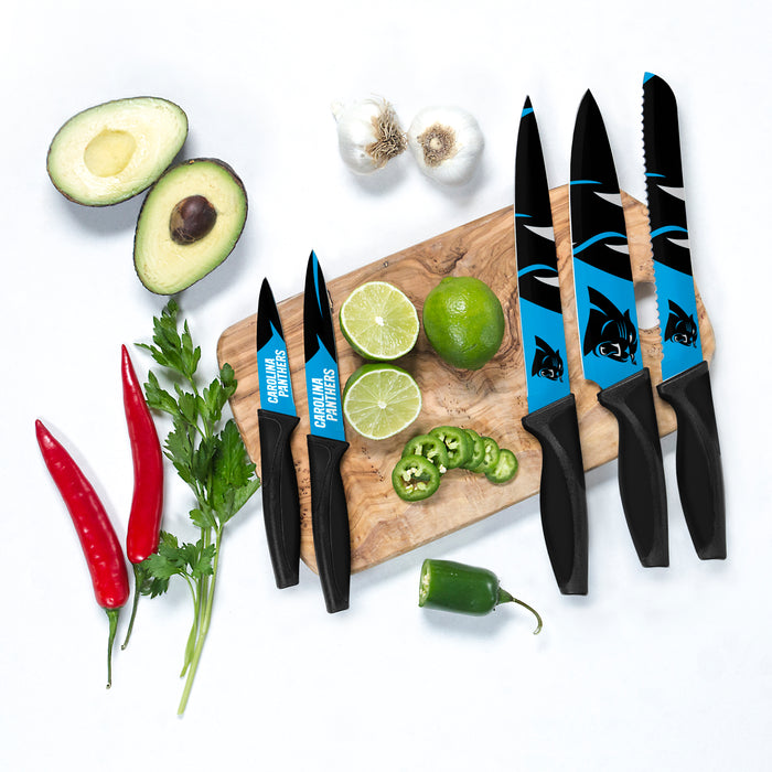 NFL Carolina Panthers  5-pc Kitchen Knives