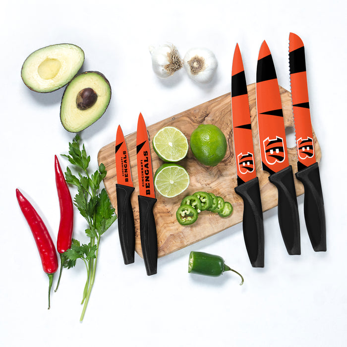 NFL Cincinnati Bengals 5-pc Kitchen Knives