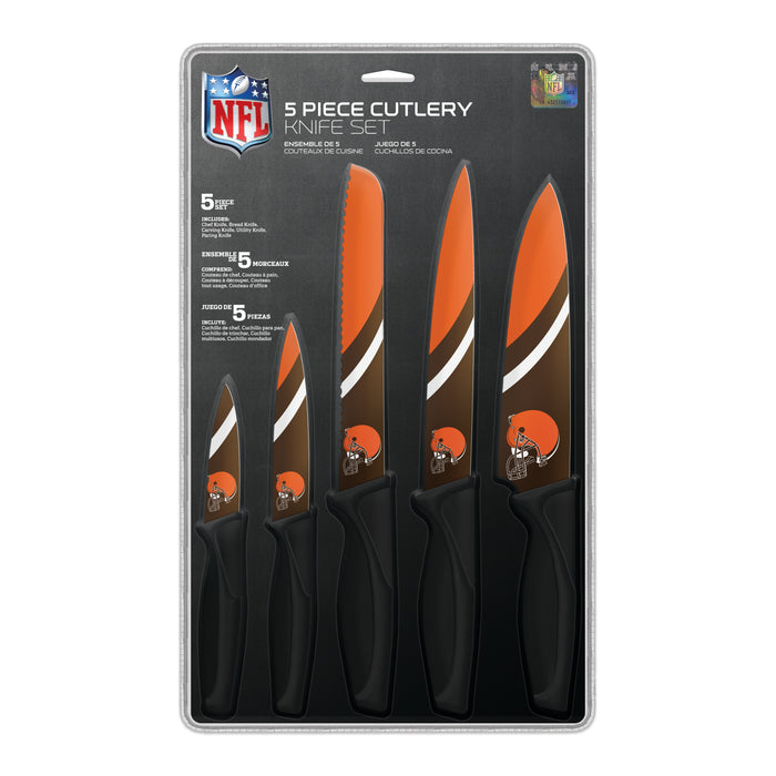 NFL Cleveland Browns 5-pc Kitchen Knives