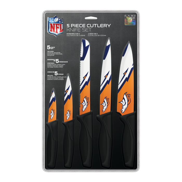 NFL Denver Broncos 5-pc Kitchen Knives