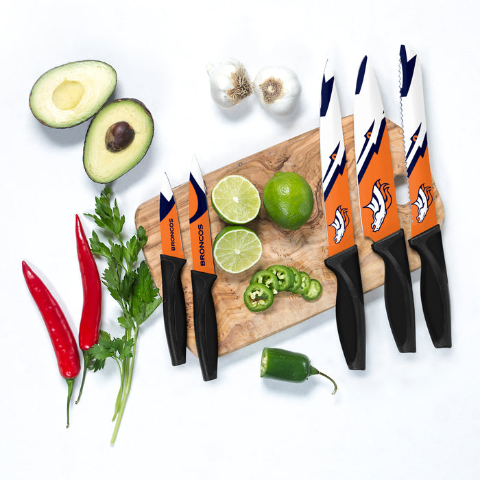 NFL Denver Broncos 5-pc Kitchen Knives