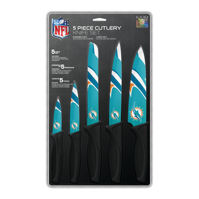 NFL Miami Dolphins 5-pc Kitchen Knives