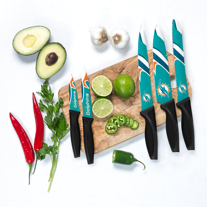 NFL Miami Dolphins 5-pc Kitchen Knives