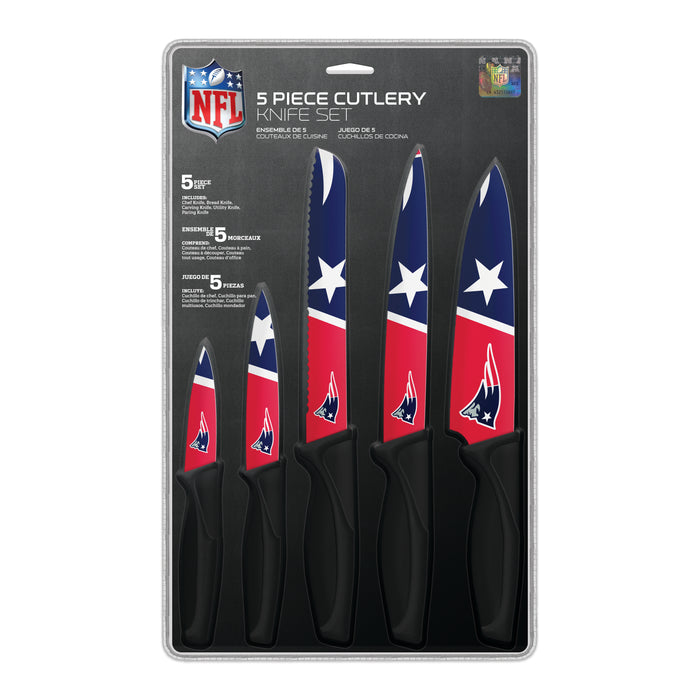 NFL New England Patriots 5-pc Kitchen Knives