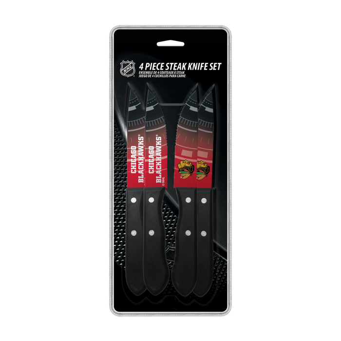 NHL Chicago Blackhawks 4-pc Steak Knives