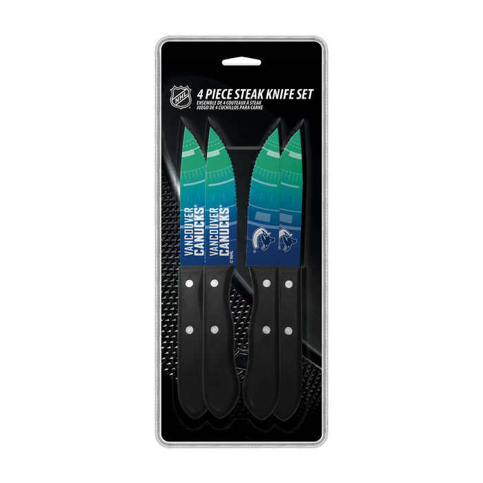 NHL 4-pc Vancouver Canucks Steak Knives