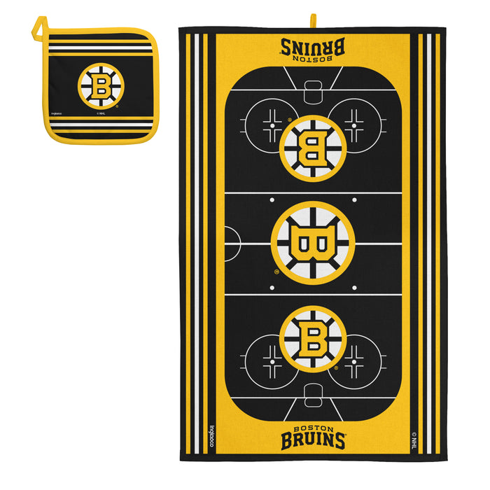 NHL Boston Bruins Kitchen Towel & Pot Holder Sets