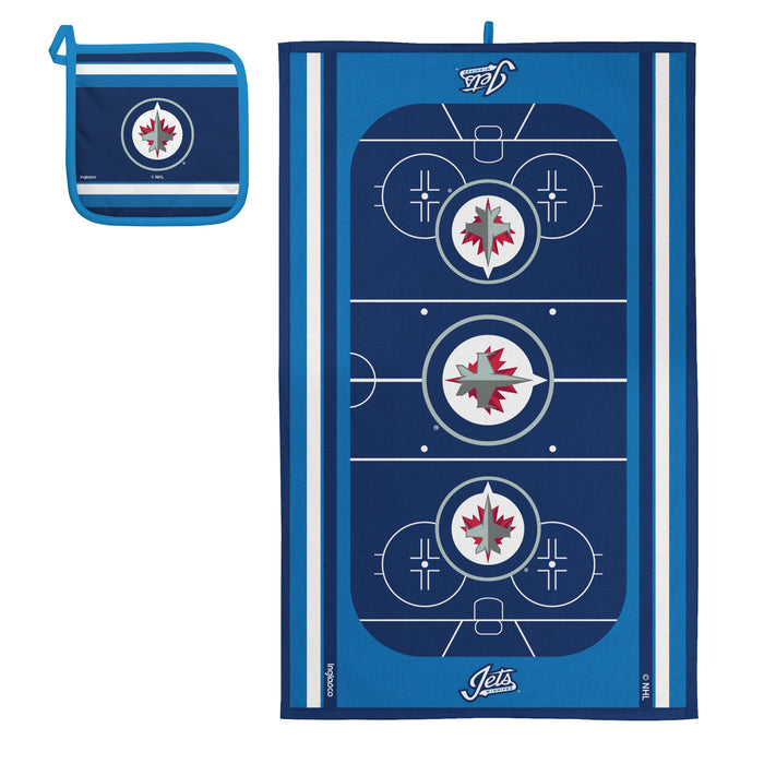 NHL Winnipeg Jets Kitchen Towel & Pot Holder Sets