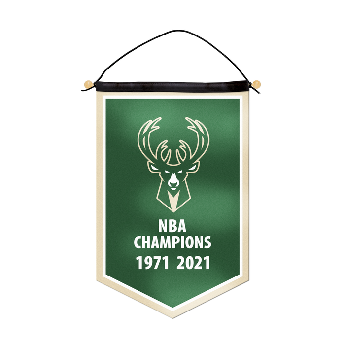 NBA Milwaukee Bucks 12 X 18 Victory Banner