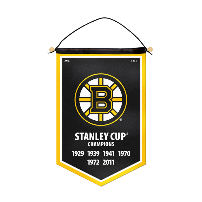 NHL Boston Bruins 12 X 18 Victory Banner