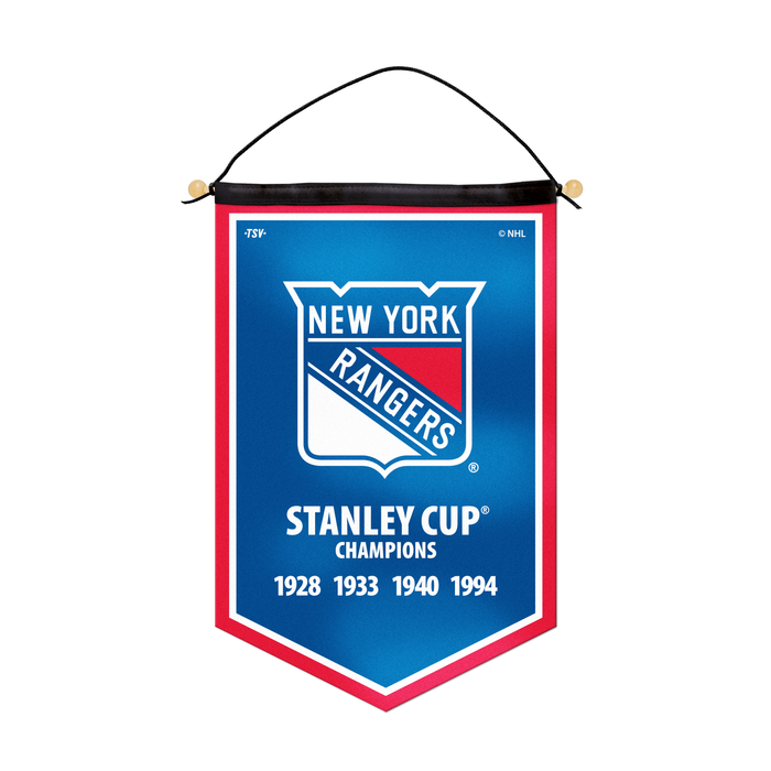 NHL New York Rangers 12 X 18 Victory Banner