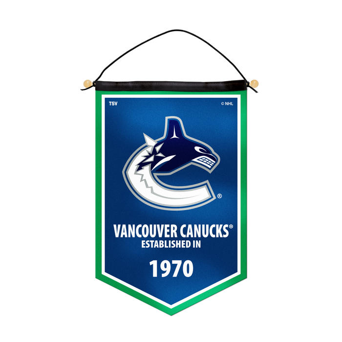 NHL Vancouver Canucks 12 X 18 Victory Banner