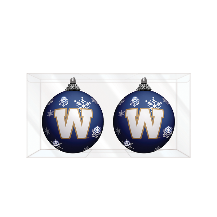 CFL Winnipeg Blue Bombers Light-Up Ornament 2-Pack
