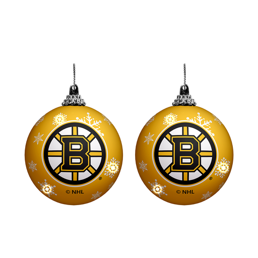 NHL Boston Bruins Light-Up Ornament 2-Pack