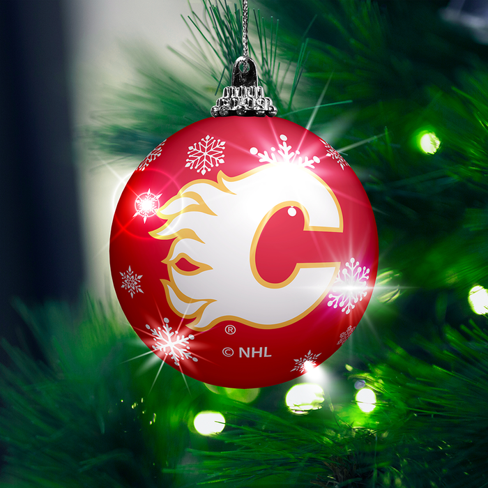 NHL Calgary Flames Light-Up Ornament 2-Pack