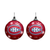 NHL Montreal Canadiens Light-Up Ornament 2-Pack