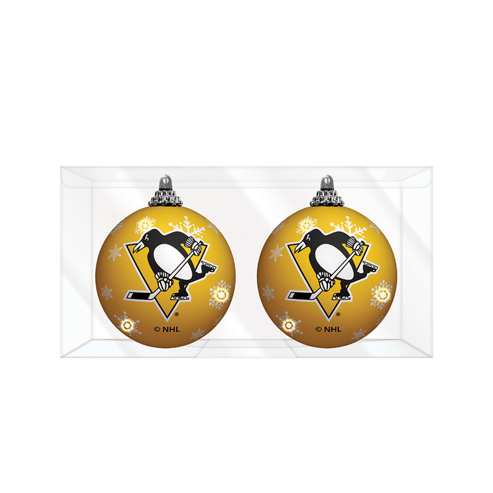 NHL Pittsburgh Penguins Light-Up Ornament 2-Pack