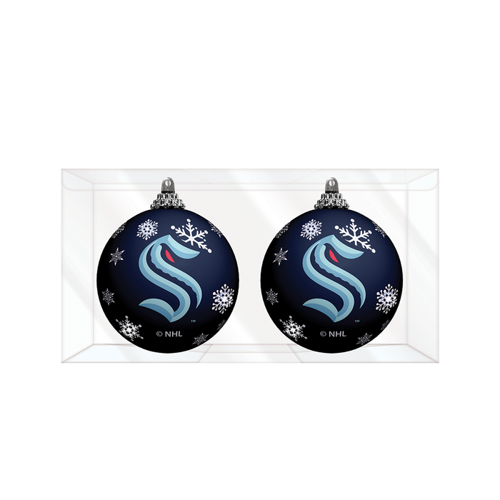 NHL Seattle Kraken Light-Up Ornament 2-Pack