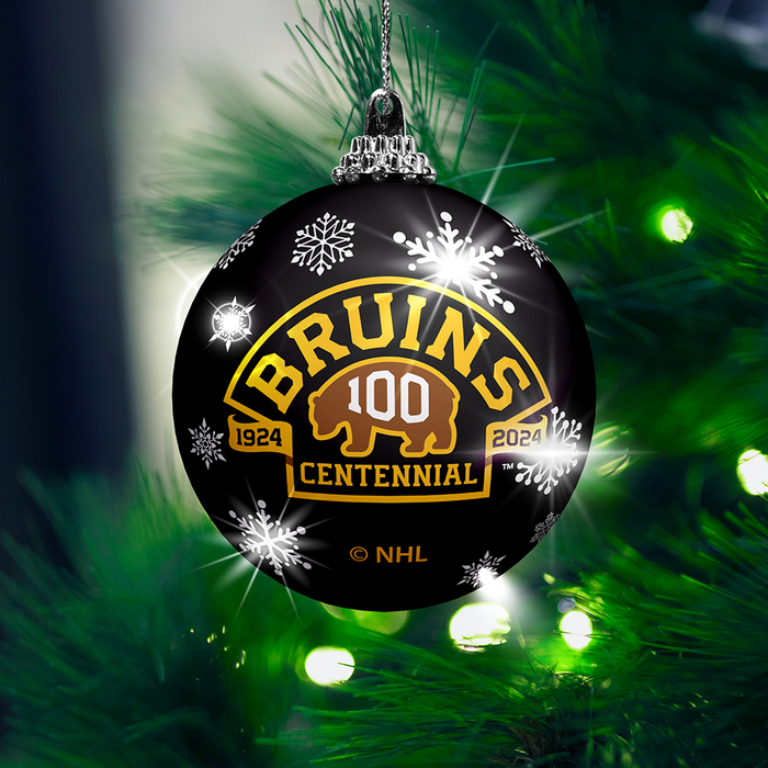 NHL Boston Bruins Centennial Light-Up Ornament 2-Pack