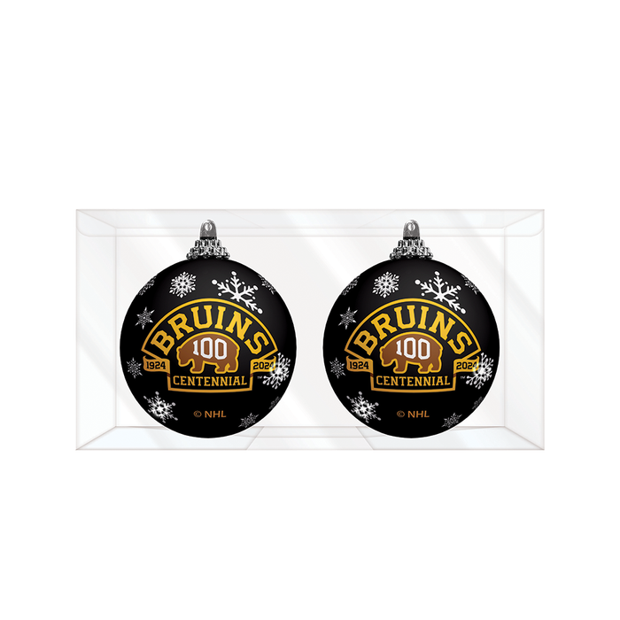 NHL Boston Bruins Centennial Light-Up Ornament 2-Pack