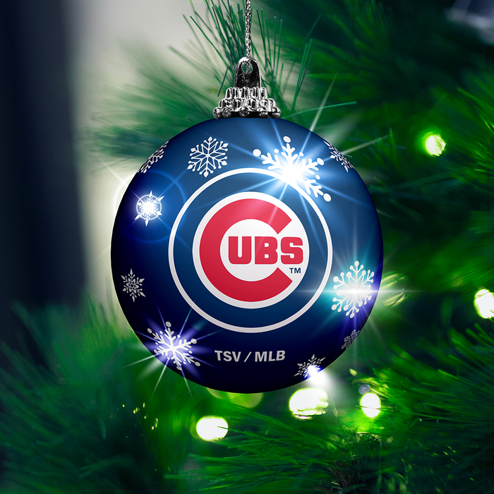 MLB Chicago Cubs Light-Up Ornament 2-Pack