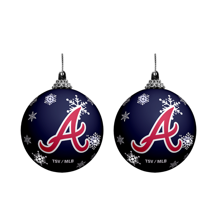 MLB Atlanta Braves Light-Up Ornament 2-Pack