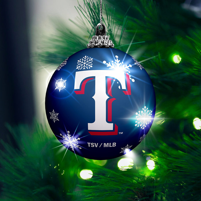 MLB Texas Rangers Light-Up Ornament 2-Pack