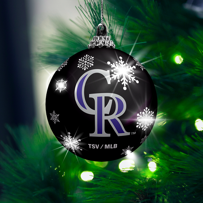 MLB Colorado Rockies Light-Up Ornament 2-Pack