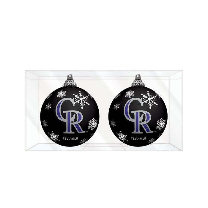 MLB Colorado Rockies Light-Up Ornament 2-Pack