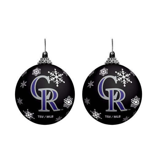 MLB Colorado Rockies Light-Up Ornament 2-Pack