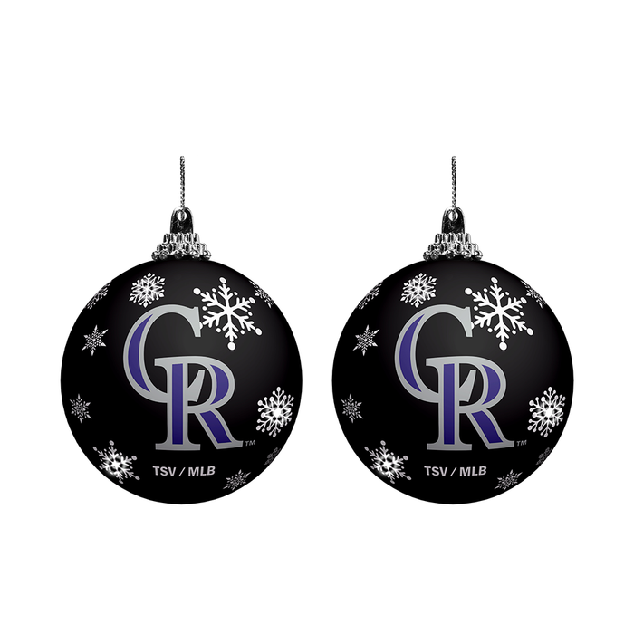 MLB Colorado Rockies Light-Up Ornament 2-Pack
